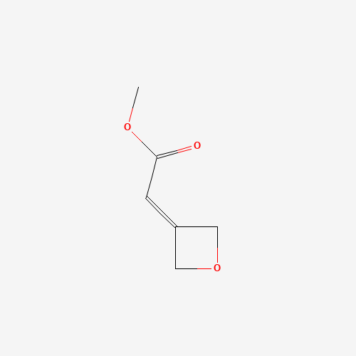Methyl 2-(oxetan-3-ylidene)acetate (CAS: 1105665-34-6) - Chemical Structure and Molecular Formula 