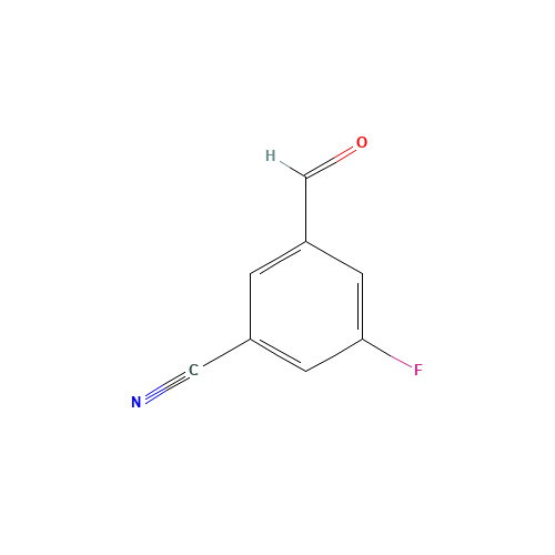 3-Fluoro-5-formylbenzonitrile (CAS: 1003708-42-6) - Chemical Structure and Molecular Formula 