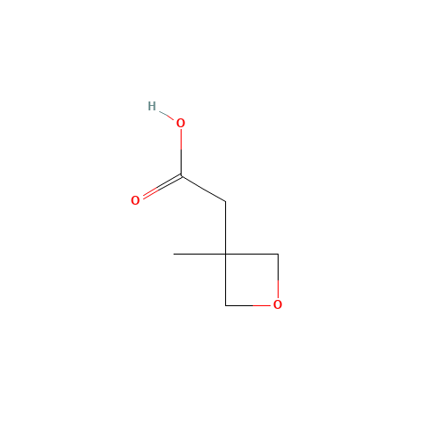2-(3-Methyloxetan-3-yl)acetic acid (CAS: 933727-35-6) - Chemical Structure and Molecular Formula 