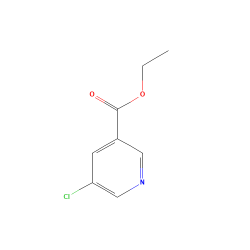 Ethyl 5-chloronicotinate (CAS: 20825-98-3) - Chemical Structure and Molecular Formula 
