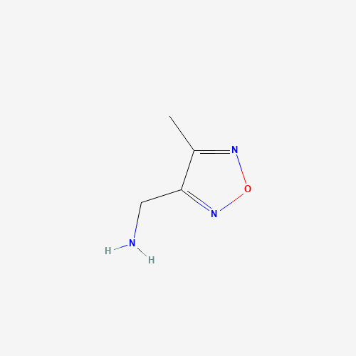 C-(4-Methyl-furazan-3-yl)-methylamine (CAS: 321392-83-0) - Chemical Structure and Molecular Formula 