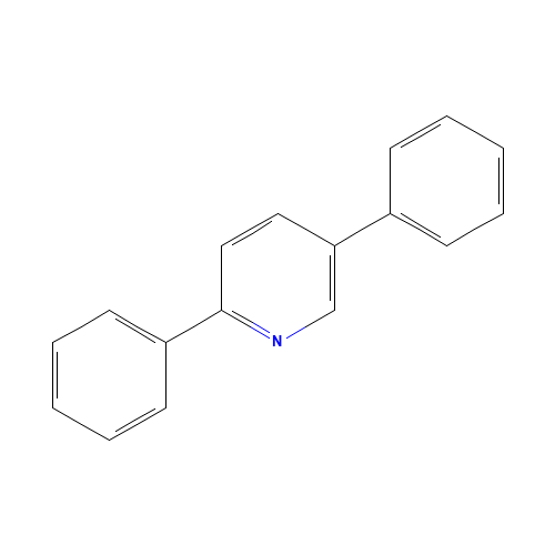 2,5-Diphenylpyridine (CAS: 15827-72-2) - Chemical Structure and Molecular Formula 