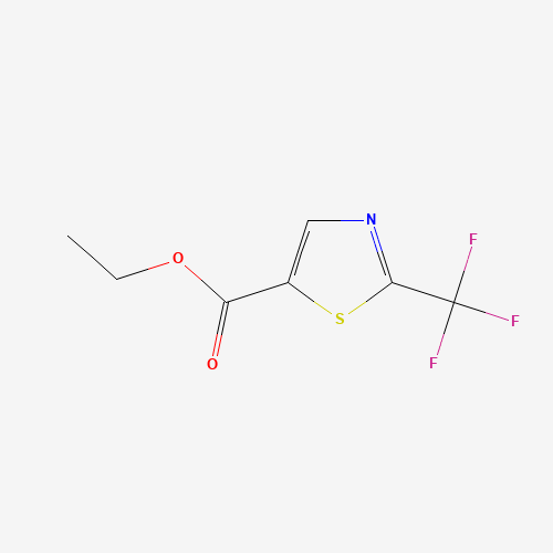 Ethyl 2-(trifluoromethyl)thiazole-5-carboxylate (CAS: 131748-96-4) - Chemical Structure and Molecular Formula 