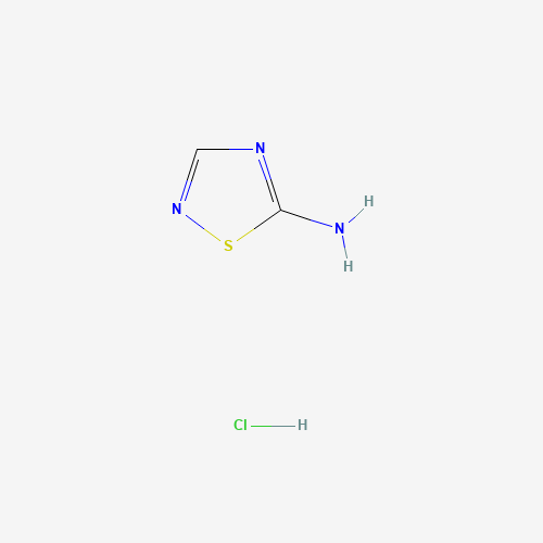 1,2,4-Thiadiazol-5-amine hydrochloride (CAS: 152513-91-2) - Chemical Structure and Molecular Formula 