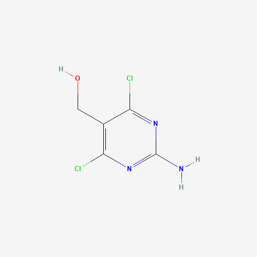 (2-Amino-4,6-dichloropyrimidin-5-yl)methanol (CAS: 850554-81-3) - Chemical Structure and Molecular Formula 