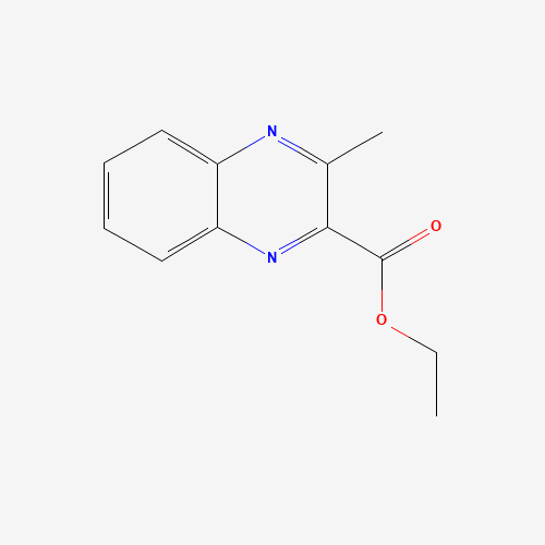 Ethyl 3-methylquinoxaline-2-carboxylate (CAS: 3885-38-9) - Chemical Structure and Molecular Formula 