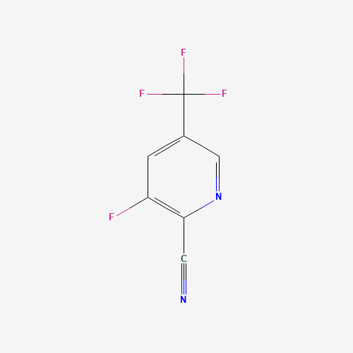 3-Fluoro-5-(trifluoromethyl)pyridine-2-carbonitrile (CAS: 80194-71-4) - Chemical Structure and Molecular Formula 
