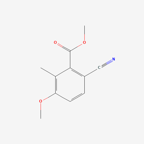 Methyl 6-cyano-3-methoxy-2-methylbenzoate (CAS: 55289-18-4) - Chemical Structure and Molecular Formula 