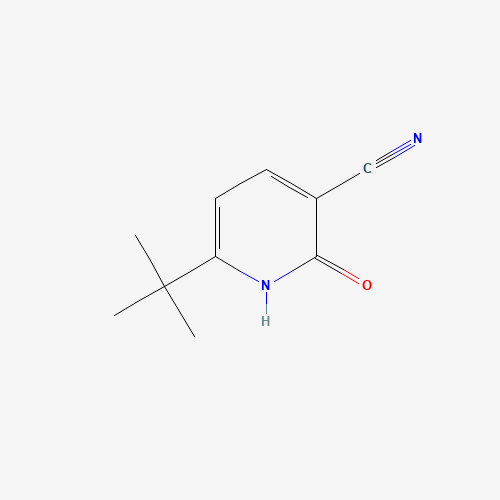 6-tert-Butyl-2-oxo-1,2-dihydropyridine-3-carbonitrile (CAS: 4138-19-6) - Chemical Structure and Molecular Formula 