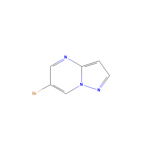 6-Bromopyrazolo[1,5-a]pyrimidine (CAS: 705263-10-1) - Chemical Structure and Molecular Formula 