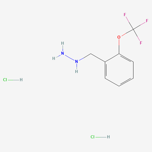2-Trifluoromethoxybenzylhydrazine dihydrochloride (CAS: 887595-82-6) - Chemical Structure and Molecular Formula 