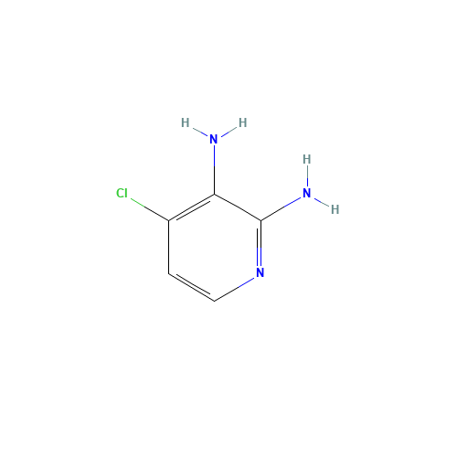2,3-Diamino-4-chloropyridine (CAS: 24484-98-8) - Chemical Structure and Molecular Formula 