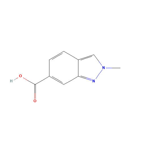 2-Methylindazole-6-carboxylic acid (CAS: 1031417-46-5) - Chemical Structure and Molecular Formula 