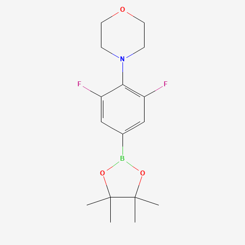 4-(2,6-Difluoro-4-(4,4,5,5-tetramethyl-1,3,2-dioxaborolan-2-yl)phenyl)morpholine (CAS: 1313738-69-0) - Chemical Structure and Molecular Formula 