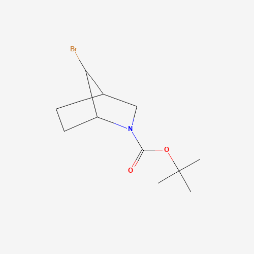 tert-Butyl 7-bromo-3-azabicyclo[2.2.1]heptane-3-carboxylate (CAS: 1221818-32-1) - Chemical Structure and Molecular Formula 