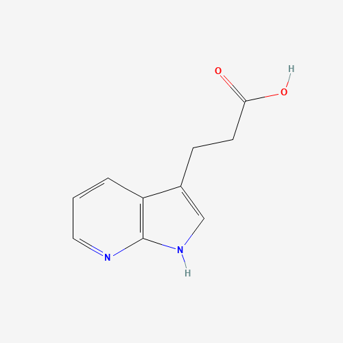 1H-Pyrrolo[2,3-b]pyridine-3-propanoic acid (CAS: 27663-72-5) - Chemical Structure and Molecular Formula 
