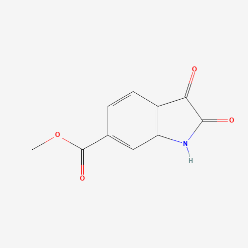 1H-Indole-6-carboxylic acid, 2,3-dihydro-2,3-dioxo-, methyl ester (CAS: 213670-35-0) - Chemical Structure and Molecular Formula 