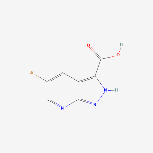 5-Bromo-1H-pyrazolo[3,4-b]pyridine-3-carboxylic acid (CAS: 916325-85-4) - Chemical Structure and Molecular Formula 