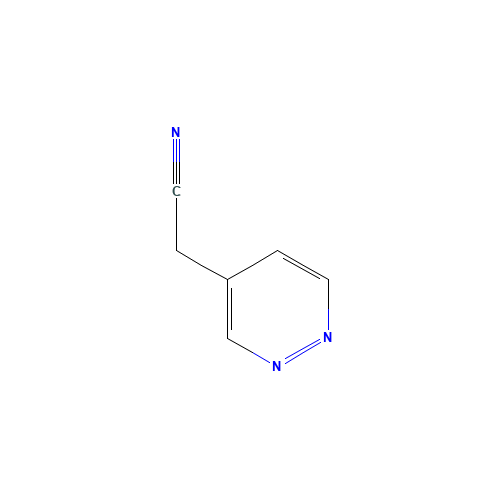 4-Pyridazineacetonitrile (CAS: 1142927-95-4) - Chemical Structure and Molecular Formula 