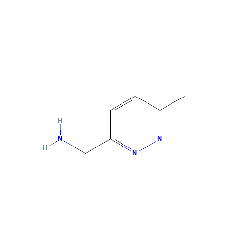 (6-Methylpyridazin-3-yl)methanamine (CAS: 1004972-49-9) - Chemical Structure and Molecular Formula 