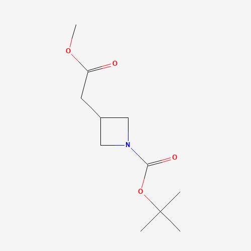 3-Azetidineacetic acid, 1-[(1,1-dimethylethoxy)carbonyl]-, methyl ester (CAS: 497160-14-2) - Related Chemical Product