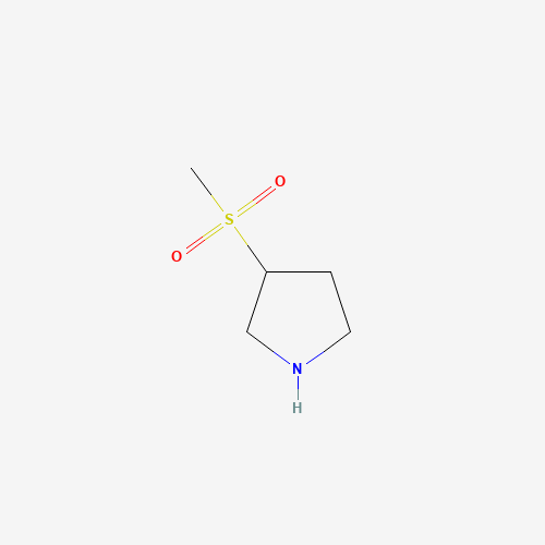 3-Methylsulfonylpyrrolidine (CAS: 433980-62-2) - Chemical Structure and Molecular Formula 