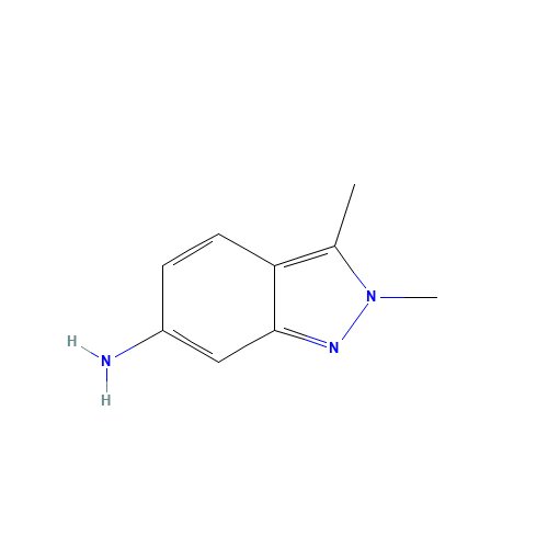 6-Amino-2,3-dimethyl-2H-indazole (CAS: 444731-72-0) - Chemical Structure and Molecular Formula 