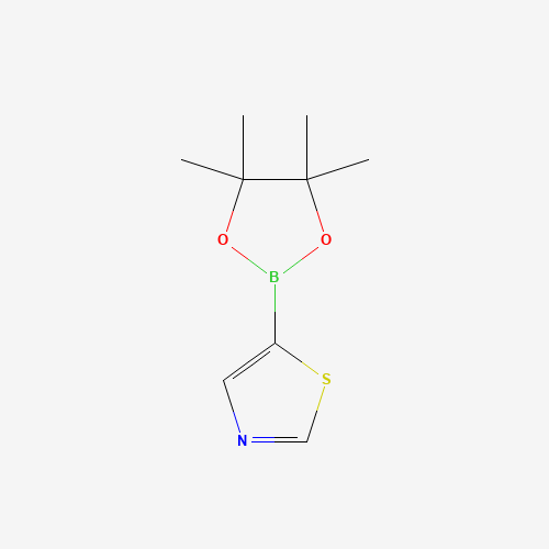Thiazole-5-boronic acid pinacol ester (CAS: 1086111-09-2) - Chemical Structure and Molecular Formula 