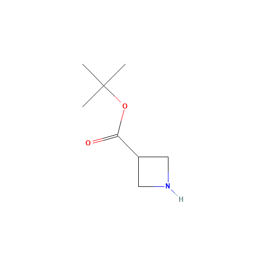 tert-Butyl azetidine-3-carboxylate (CAS: 790600-78-1) - Chemical Structure and Molecular Formula 