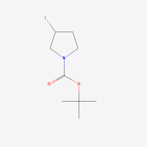 1-(tert-Butoxycarbonyl)-3-iodopyrrolidine (CAS: 774234-25-2) - Chemical Structure and Molecular Formula 