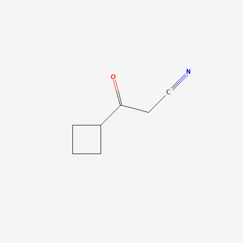 3-Cyclobutyl-3-oxo-propionitrile (CAS: 118431-89-3) - Chemical Structure and Molecular Formula 