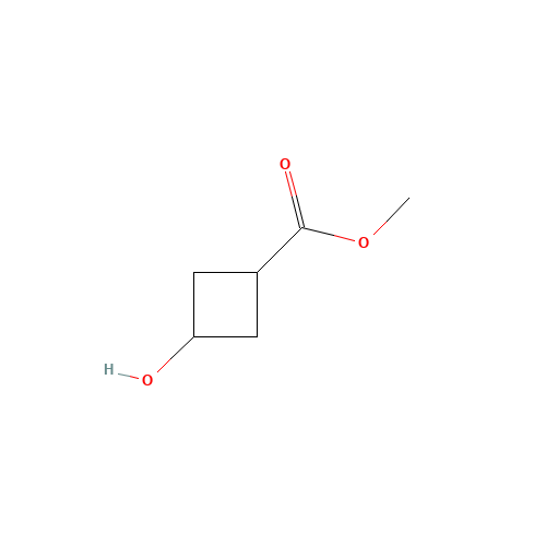 Methyl 3-hydroxycyclobutanecarboxylate (CAS: 4934-99-0) - Chemical Structure and Molecular Formula 