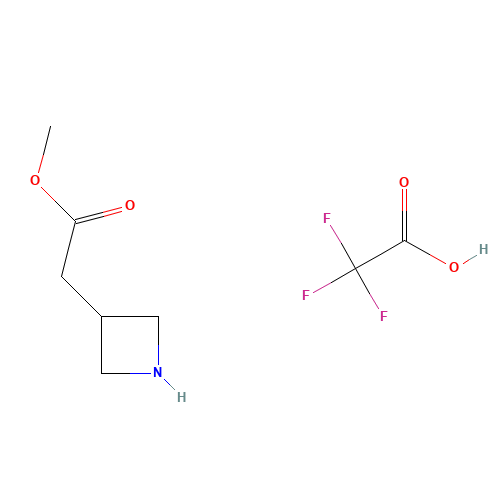 Methyl 3-azetidineacetate trifluoroacetate salt (CAS: 1313738-62-3) - Chemical Structure and Molecular Formula 