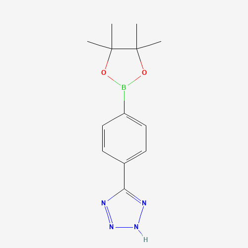 4-(1H-Tetrazol-5-yl)benzene-1-boronic acid pinacol ester (CAS: 775351-40-1) - Chemical Structure and Molecular Formula 