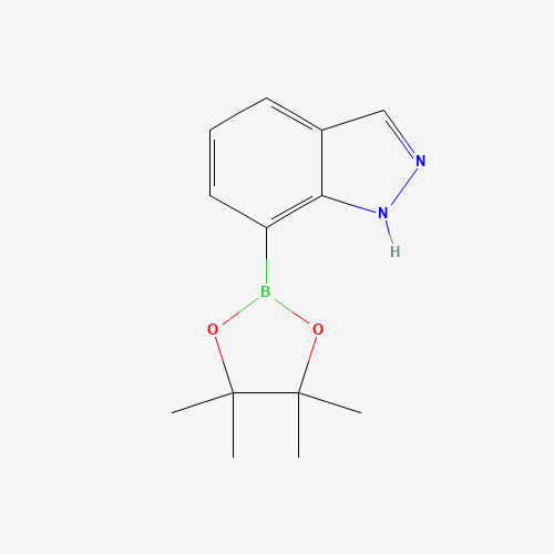 1H-Indazole-7-boronic acid pinacol ester (CAS: 915411-02-8) - Chemical Structure and Molecular Formula 