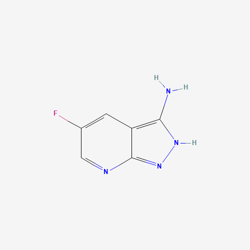 3-Amino-5-fluoro-1H-pyrazolo[3,4-b]pyridine (CAS: 1034667-22-5) - Chemical Structure and Molecular Formula 