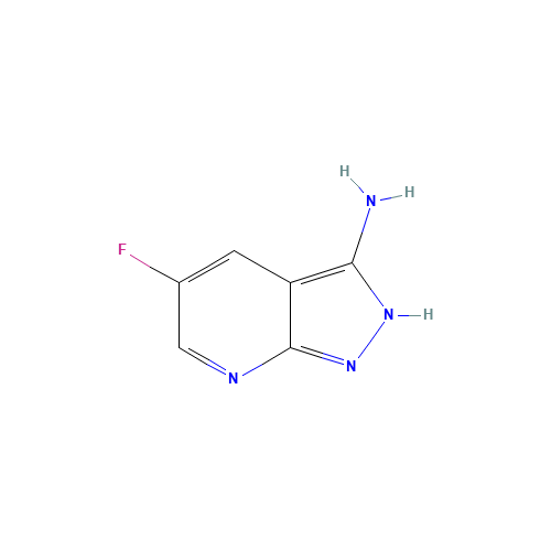 3-Amino-5-fluoro-1H-pyrazolo[3,4-b]pyridine (CAS: 1034667-22-5) - Chemical Structure and Molecular Formula 