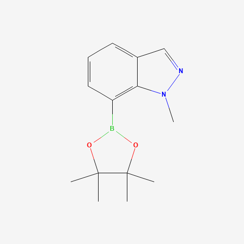 1-Methylindazole-7-boronic acid pinacol ester (CAS: 1313738-64-5) - Chemical Structure and Molecular Formula 