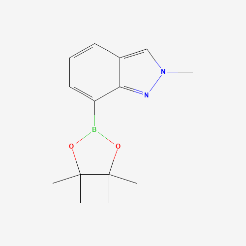 2-Methylindazole-7-boronic acid pinacol ester (CAS: 845751-67-9) - Chemical Structure and Molecular Formula 