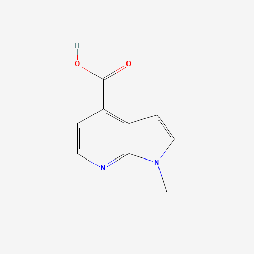 1-Methyl-7-azaindole-4-carboxylic acid (CAS: 1147753-38-5) - Chemical Structure and Molecular Formula 