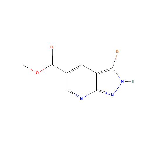 Methyl 3-bromo-1H-pyrazolo[3,4-b]pyridine-5-carboxylate (CAS: 1221288-27-2) - Related Chemical Product