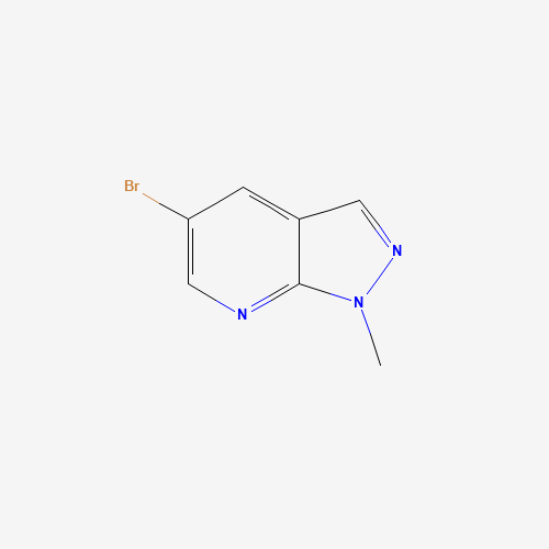 5-Bromo-1-methyl-1H-pyrazolo[3,4-b]pyridine (CAS: 887115-56-2) - Chemical Structure and Molecular Formula 