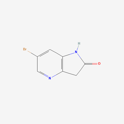 6-Bromo-1,3-dihydropyrrolo[3,2-b]pyridin-2-one (CAS: 1190319-62-0) - Chemical Structure and Molecular Formula 
