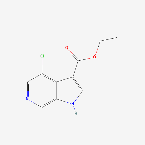 Ethyl 4-chloro-6-azaindole-3-carboxylate (CAS: 1234616-12-6) - Chemical Structure and Molecular Formula 