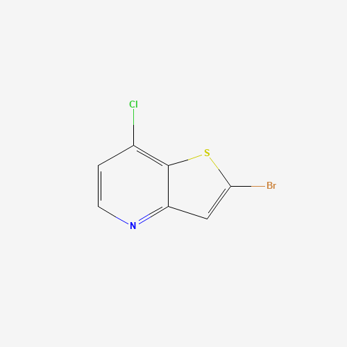 2-Bromo-7-chloro-thieno[3,2-b]pyridine (CAS: 225385-05-7) - Chemical Structure and Molecular Formula 