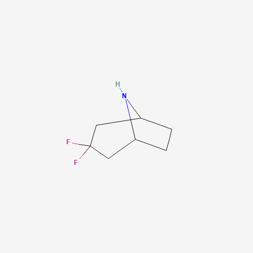 3,3-Difluoro-8-azabicyclo[3.2.1]octane hydrochloride (CAS: 1234616-11-5) - Chemical Structure and Molecular Formula 