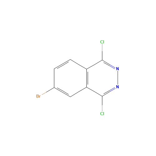 6-Bromo-1,4-dichlorophthalazine (CAS: 240400-95-7) - Chemical Structure and Molecular Formula 