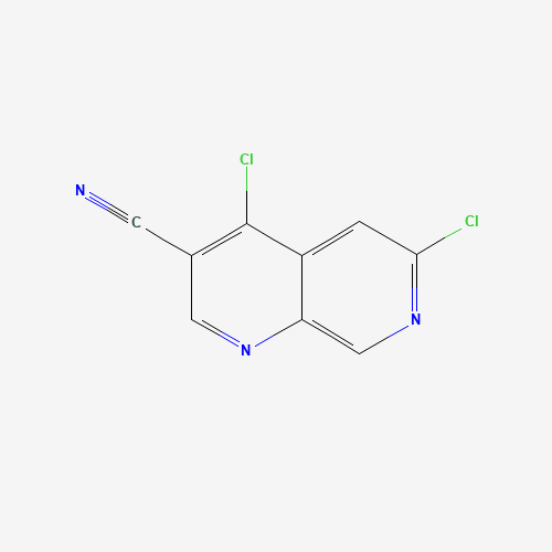 4,6-Dichloro-1,7-naphthyridine-3-carbonitrile (CAS: 305371-45-3) - Chemical Structure and Molecular Formula 