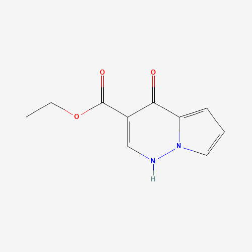 Ethyl 4-oxo-1,4-dihydropyrrolo[1,2-b]pyridazine-3-carboxylate (CAS: 156335-37-4) - Chemical Structure and Molecular Formula 