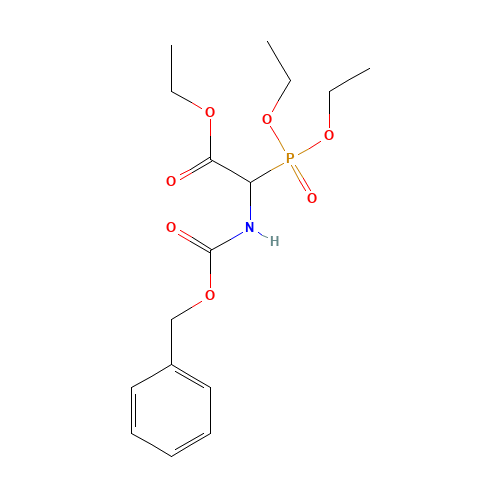 Methyl 2-(benzyloxycarbonylamino)-2-dimethoxyphosphoryl-acetate (CAS: 83026-99-7) - Chemical Structure and Molecular Formula 